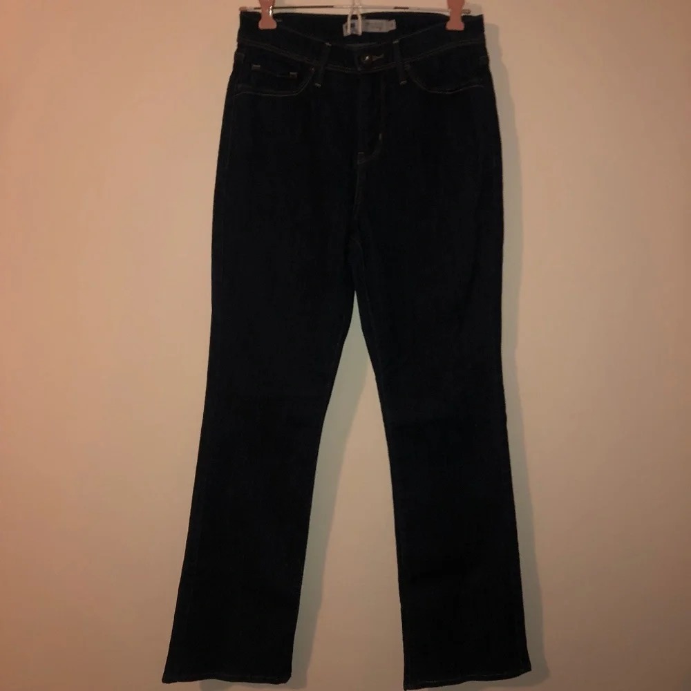 Levi's Perfectly slimming 512 bootcut Dark wash Denim jeans Size 6 - Picture 5 of 8